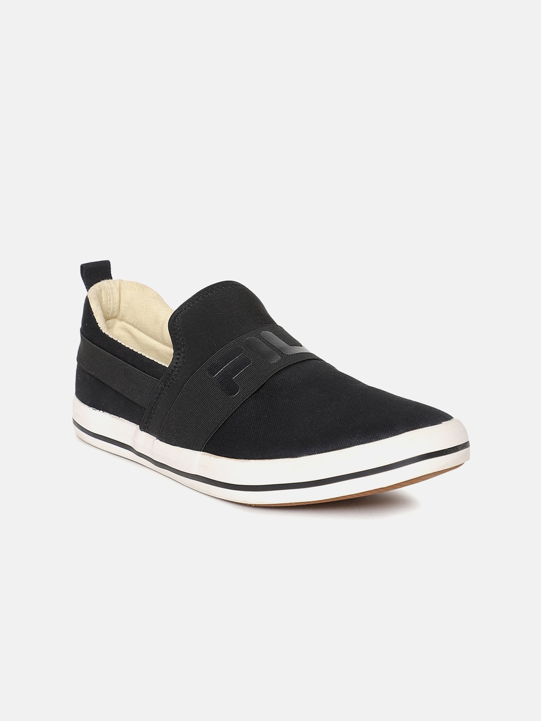 

FILA Unisex Black Slip-On Sneakers