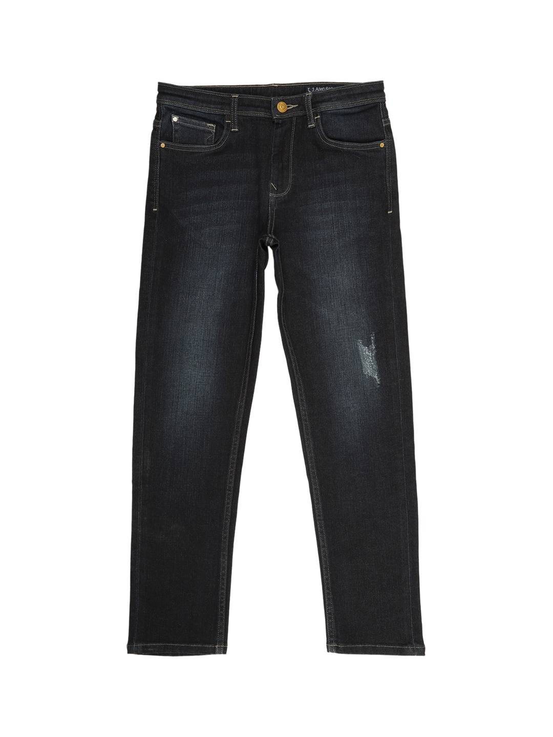 

Allen Solly Junior Boys Navy Blue Slim Fit Mid-Rise Low Distress Jeans