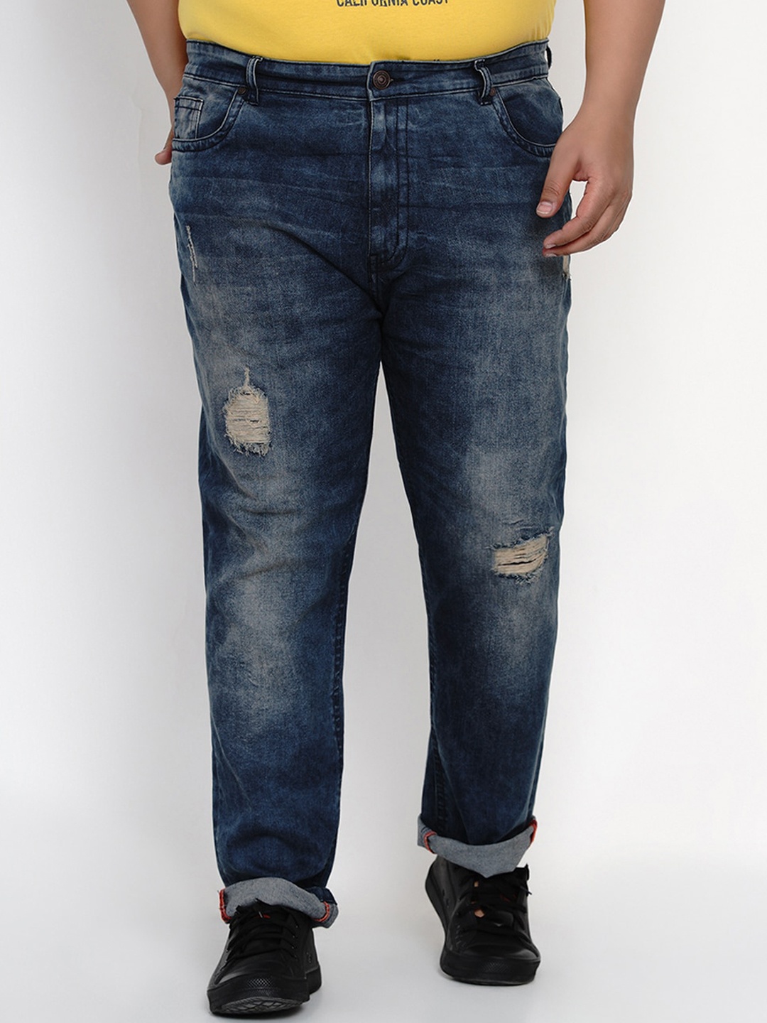 

John Pride Plus Size Men Regular Fit Jeans, Blue