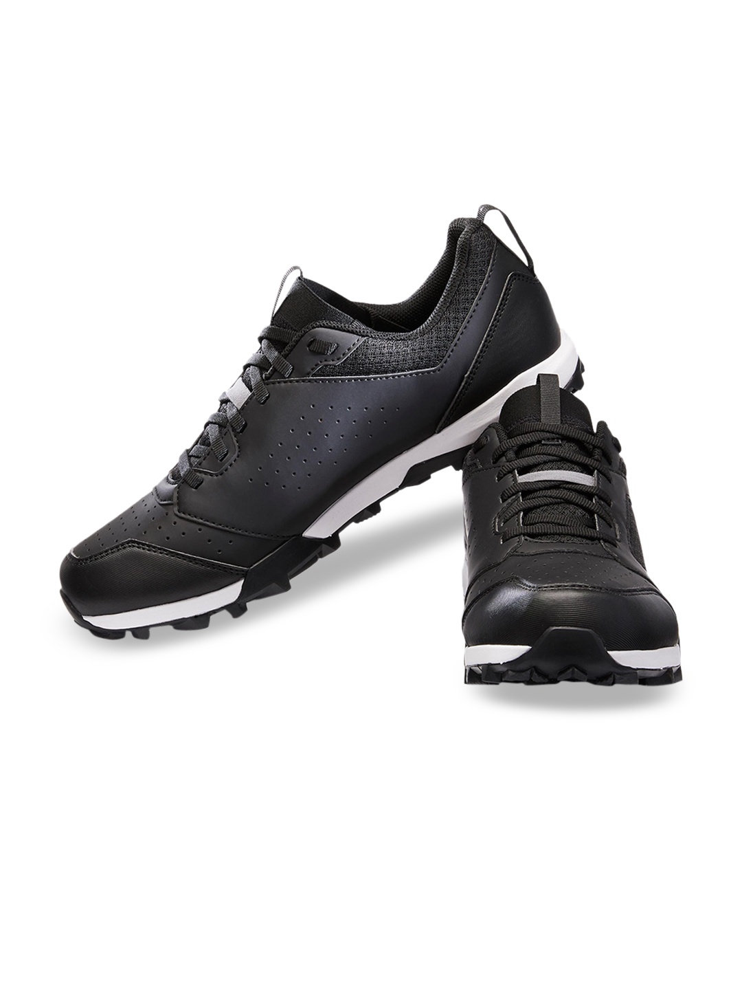 

ROCKRIDER By Decathlon Unisex Black Synthetic Trekking Shoes