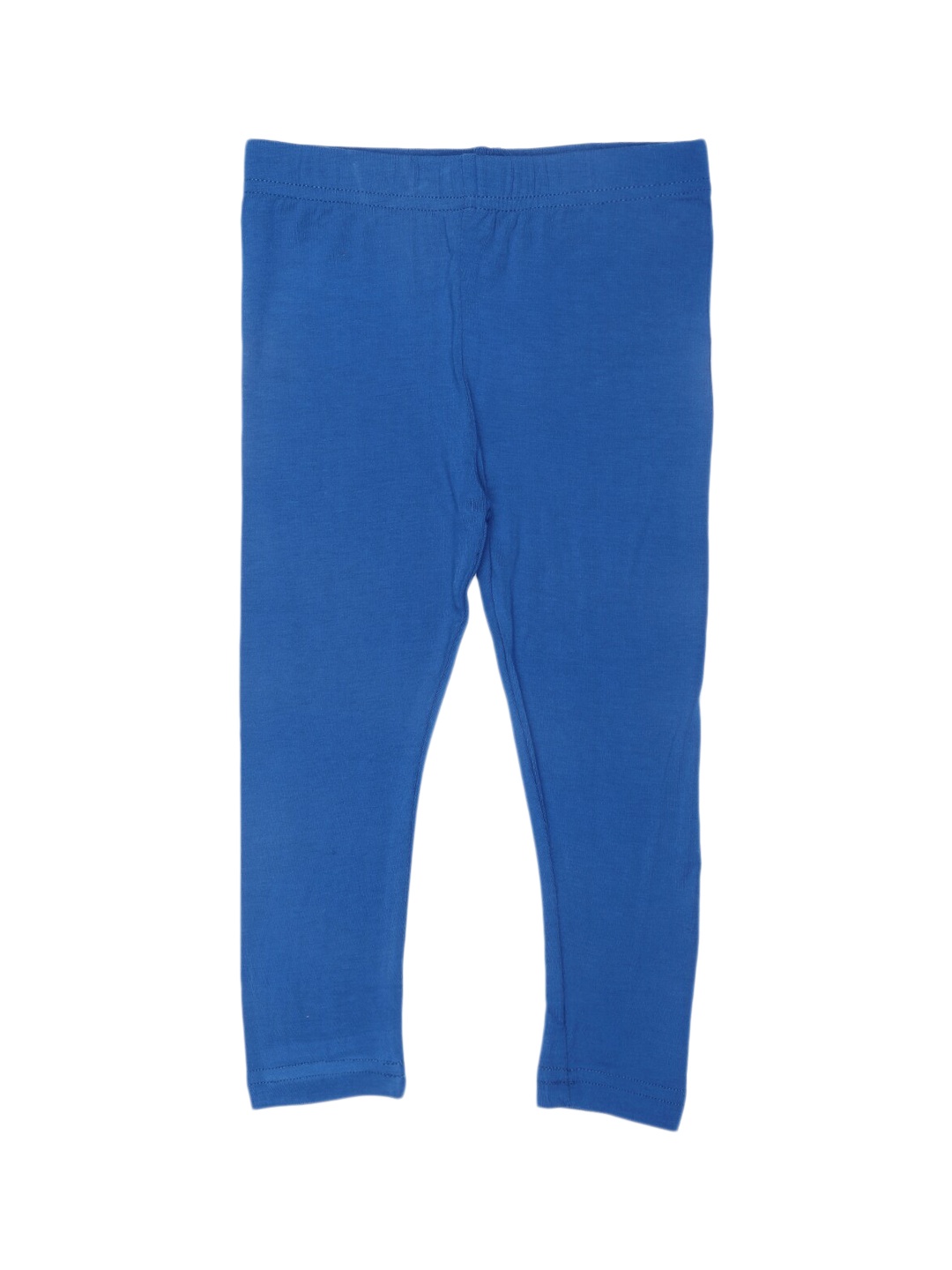 

De Moza Girls Blue Solid Ankle-Length Leggings