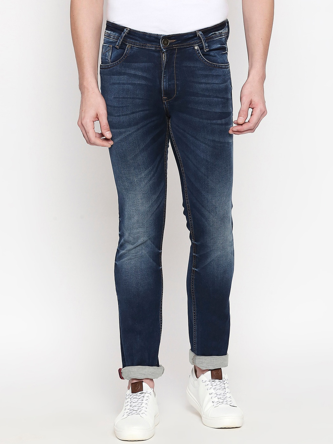 

Mufti Men Blue Skinny Fit Mid-Rise Clean Look Jeans