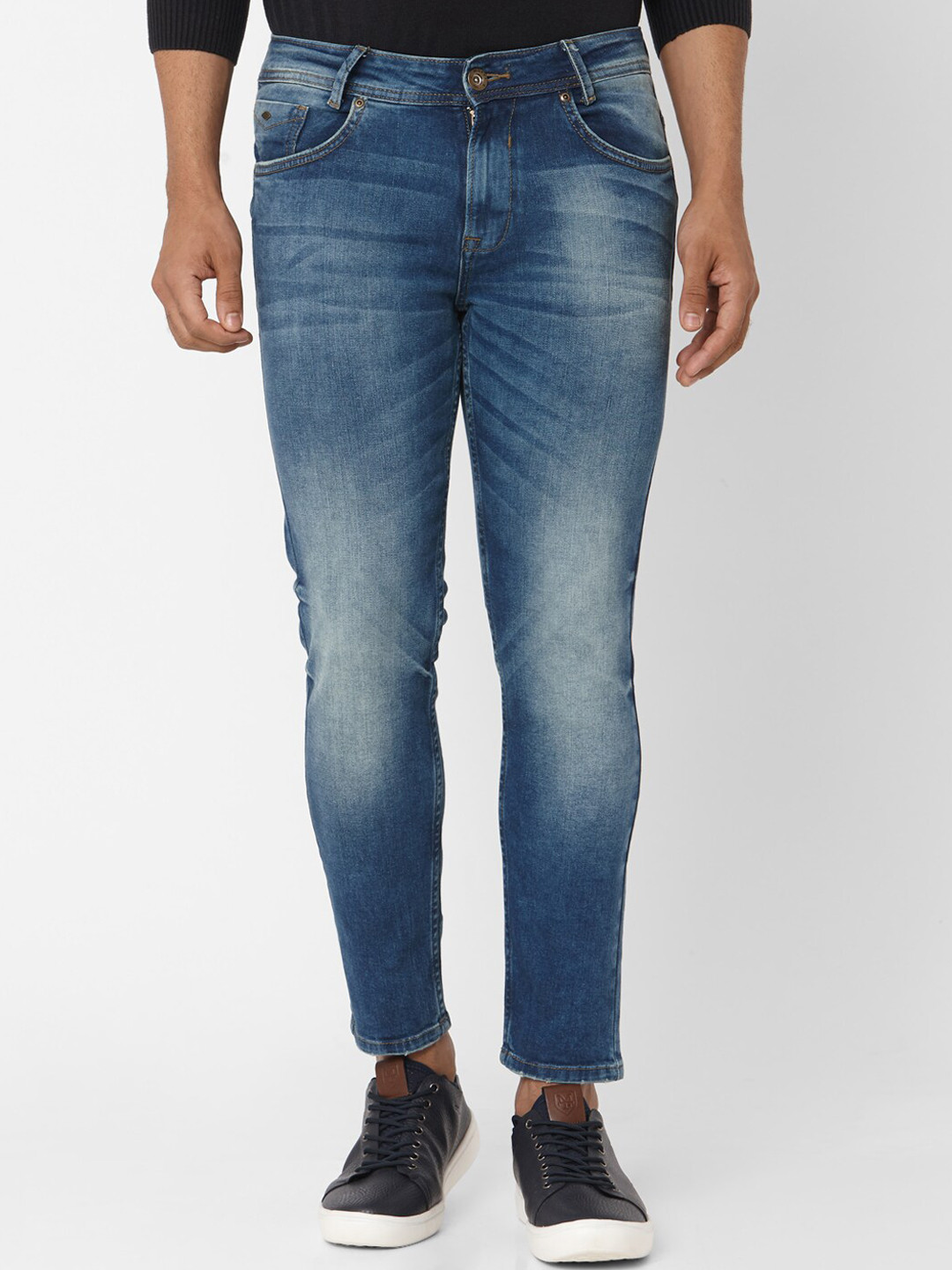 

Mufti Men Blue Slim Fit Mid-Rise Clean Look Stretchable Jeans
