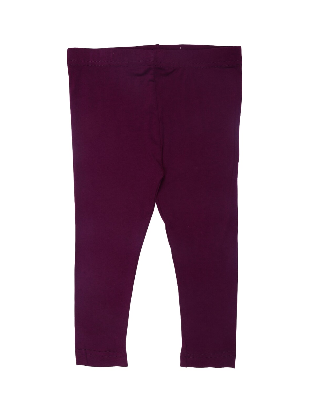 

De Moza Girls Purple Solid Ankle-Length Leggings