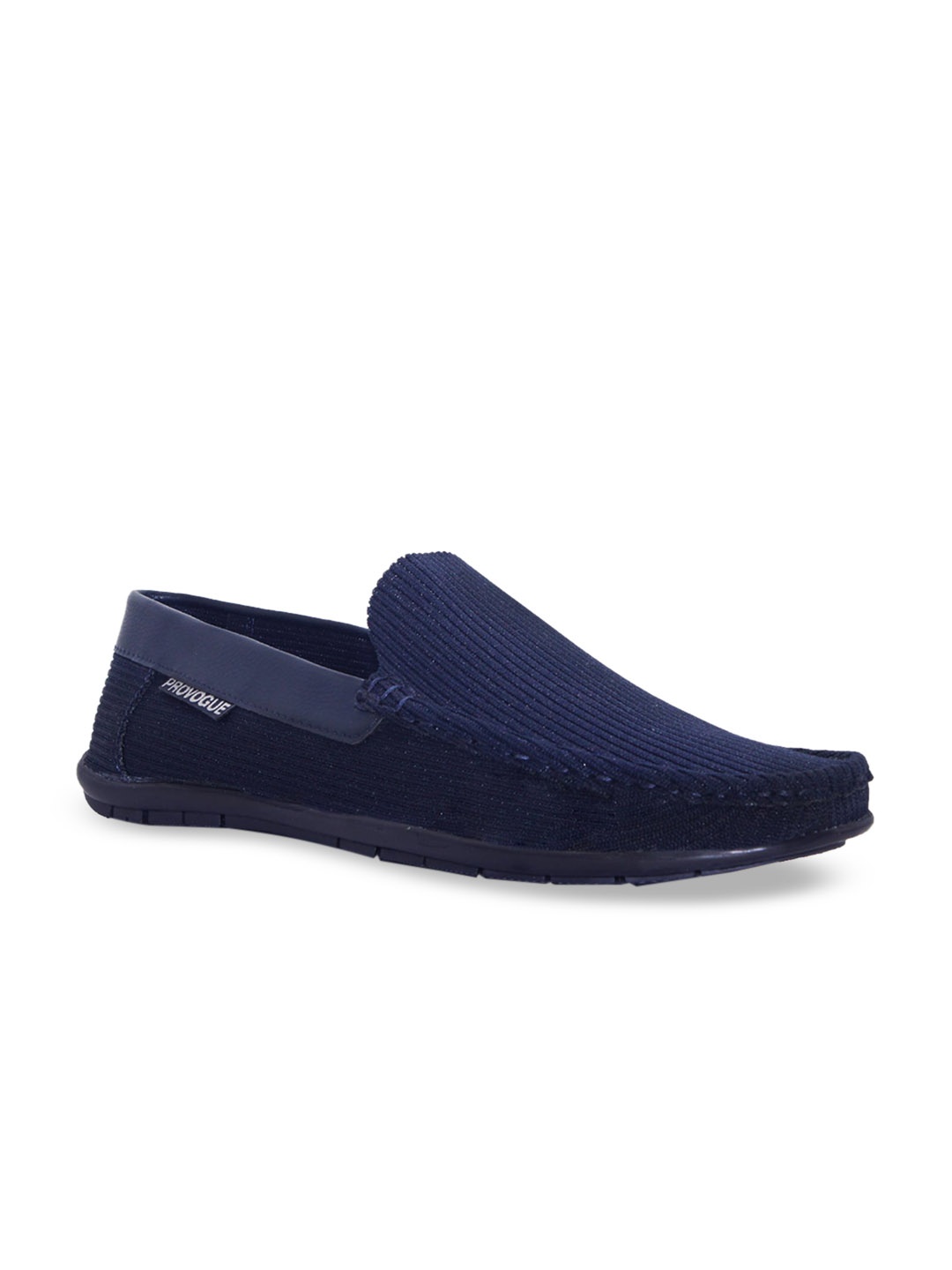 

Provogue Men Navy Blue Textured Loafers