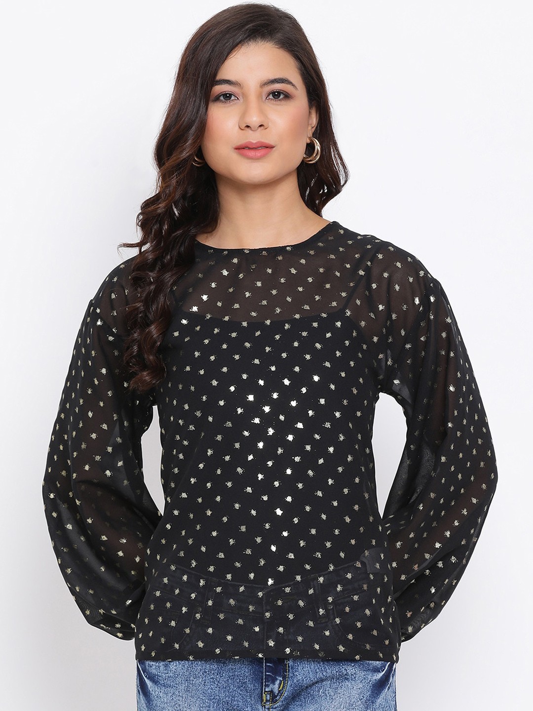 

Oxolloxo Women Black Printed Top