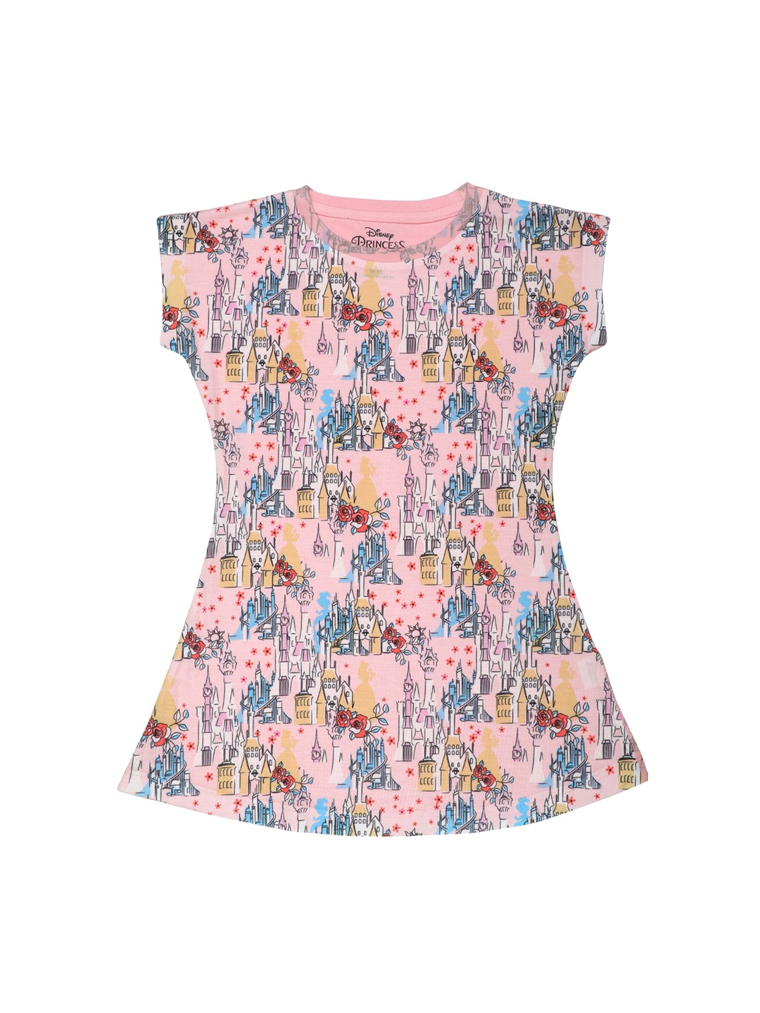 

Disney Princess Girls Pink Printed A-Line Dress