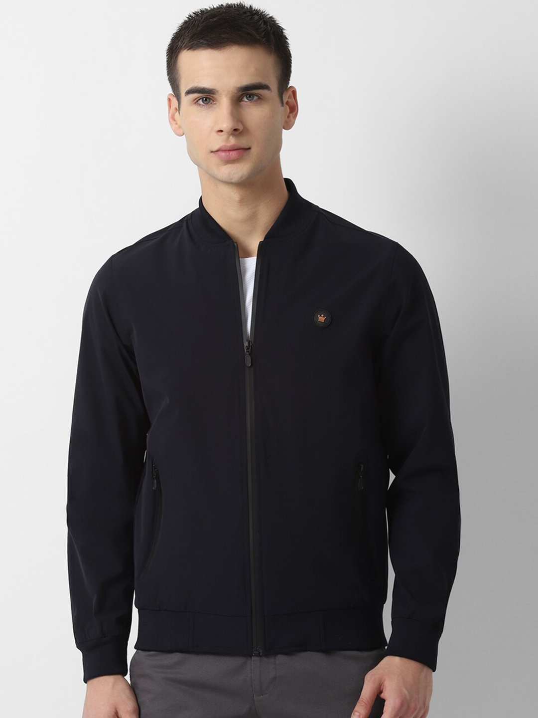 

Louis Philippe Sport Men Black Solid Bomber