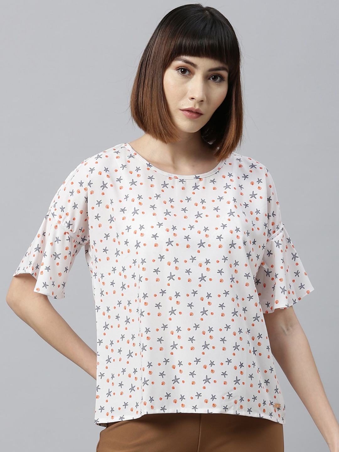 

Park Avenue Woman White Printed Top