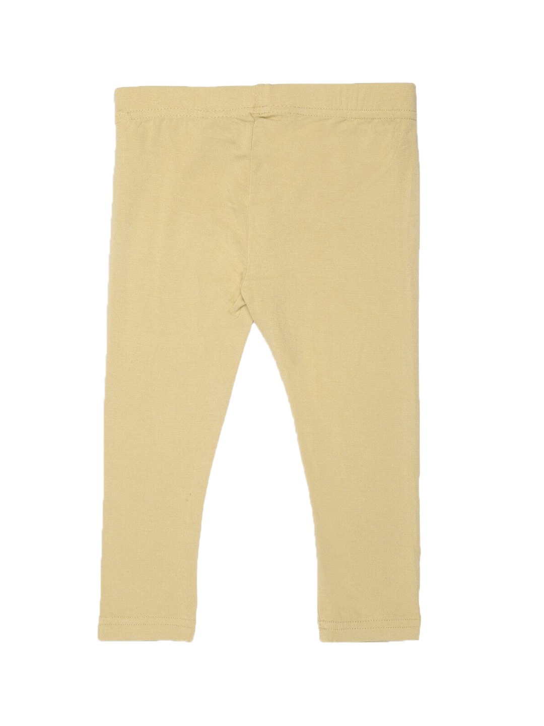 

De Moza Girls Beige Solid Ankle-Length Leggings
