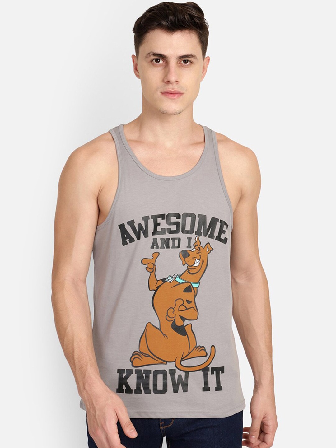 

Free Authority Scooby Doo featured Grey Vest for Men