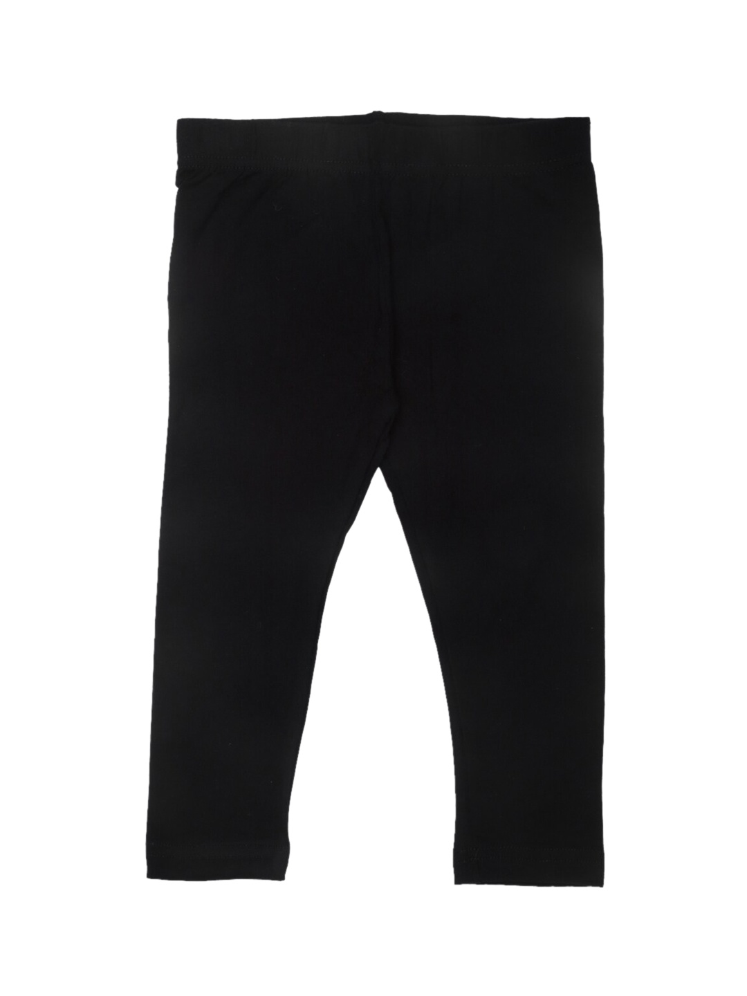 

De Moza Girls Black Solid Ankle-Length Leggings