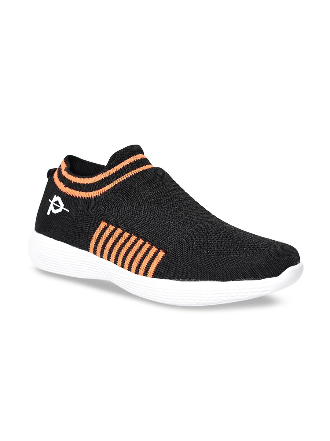 

Provogue Men Black & Orange Slip-On Sneakers