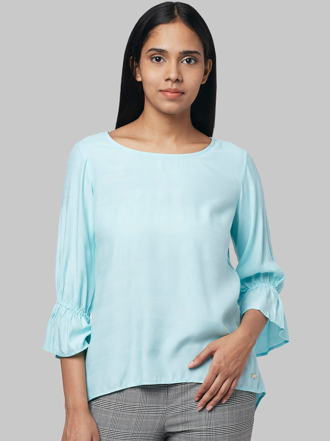 

Park Avenue Woman Women Blue Solid Top