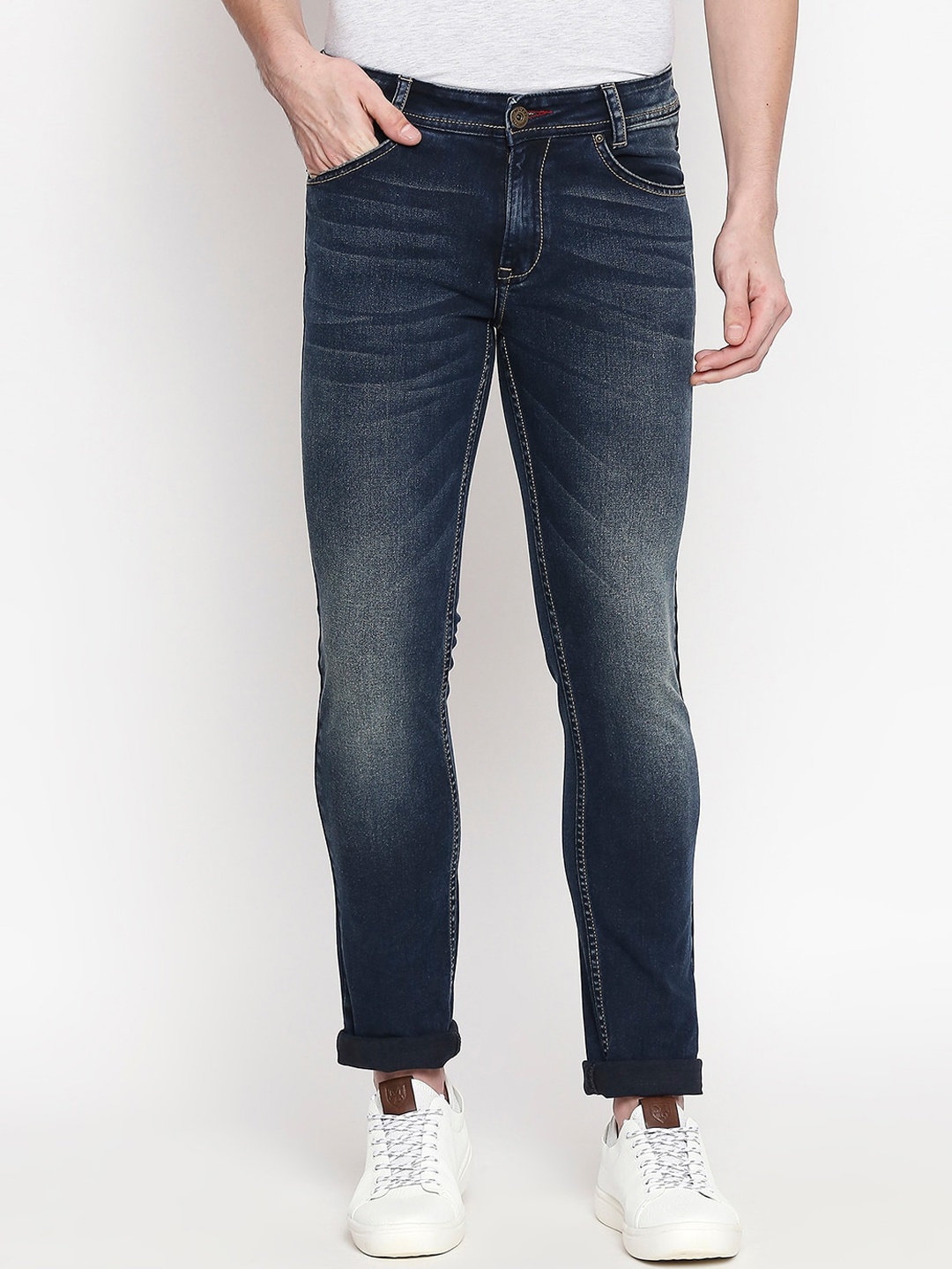

Mufti Men Blue Skinny Fit Mid-Rise Clean Look Jeans