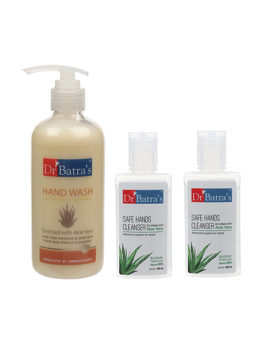 

Dr. Batras Set Of 3 Hand Wash & Safe Hand Cleansers 500 ml, White