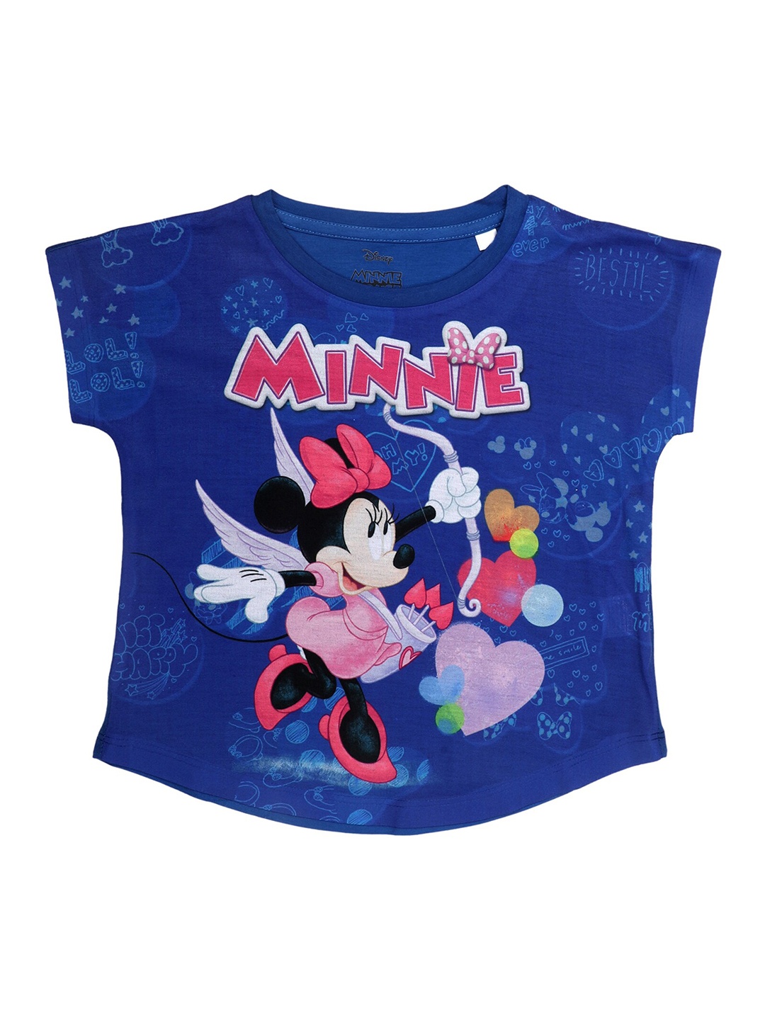 

Disney by Wear Your Mind Girls Blue Printed Top