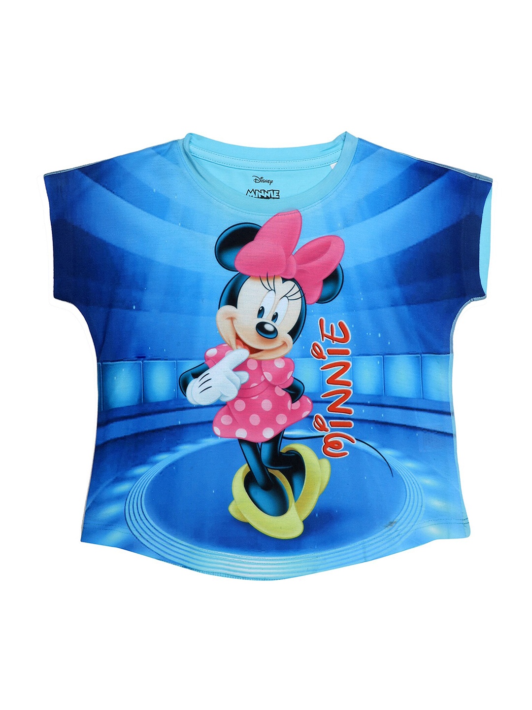 

Disney by Wear Your Mind Girls Blue Printed Top