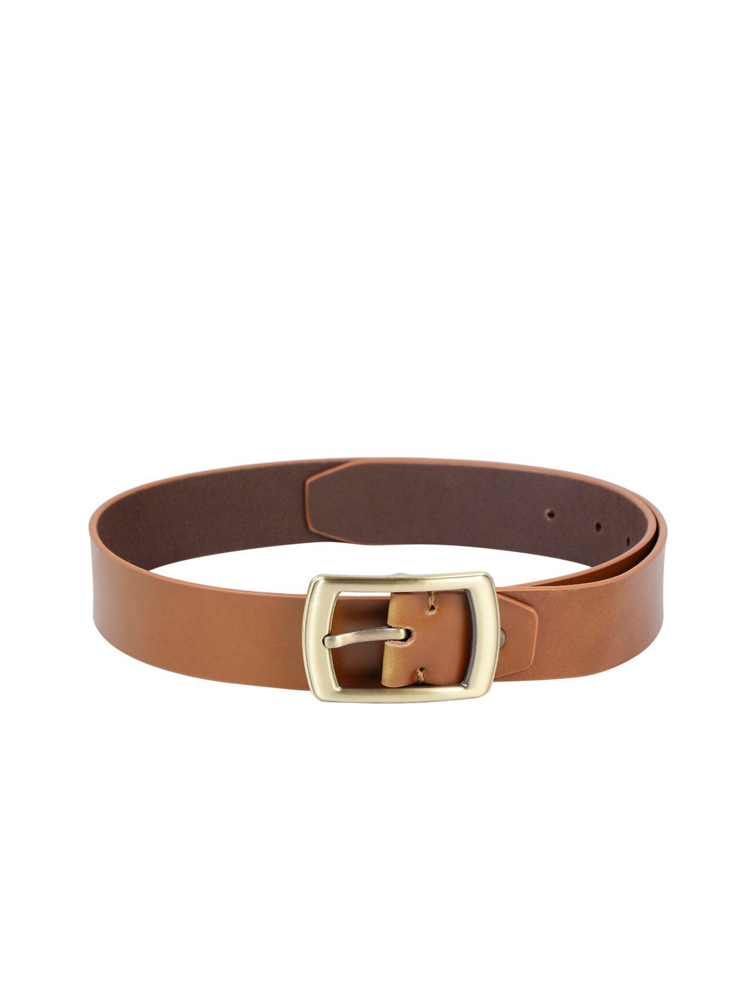 

ZEVORA Men Brown Solid Genuine Leather Belt
