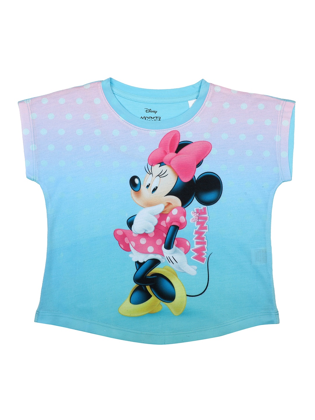 

Disney by Wear Your Mind Girls Blue Printed Top