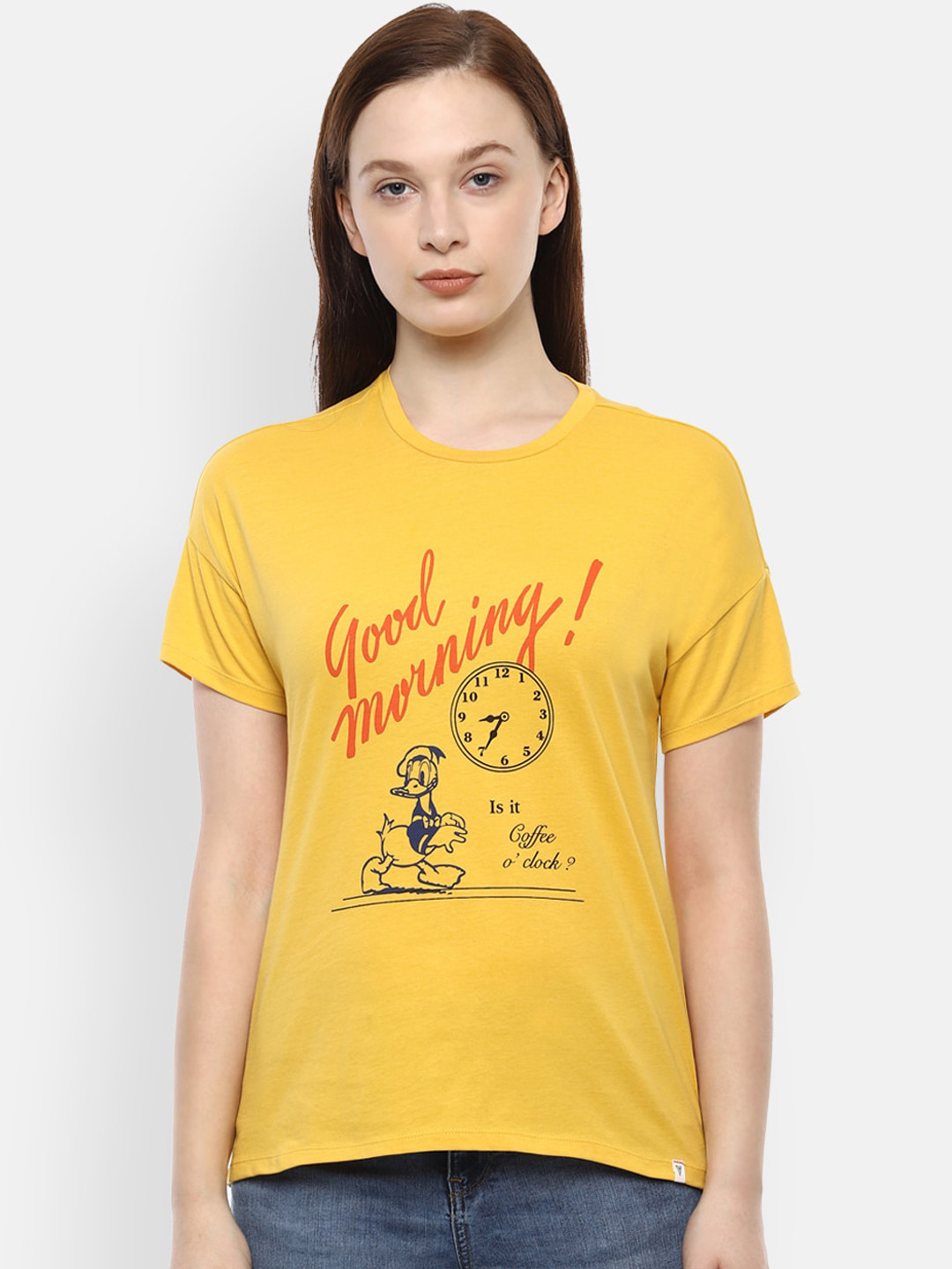 

Van Heusen Woman Women Yellow Printed Top