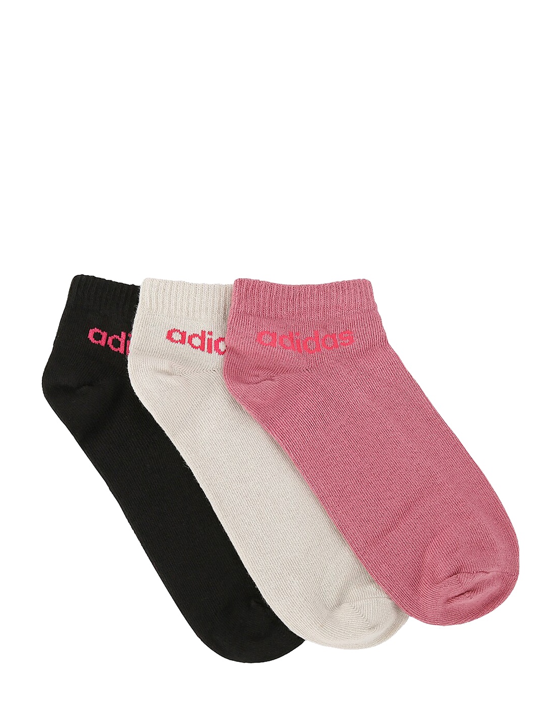 

ADIDAS Men Pack of 3 Multicoloured Ankle-Length Socks, Multi