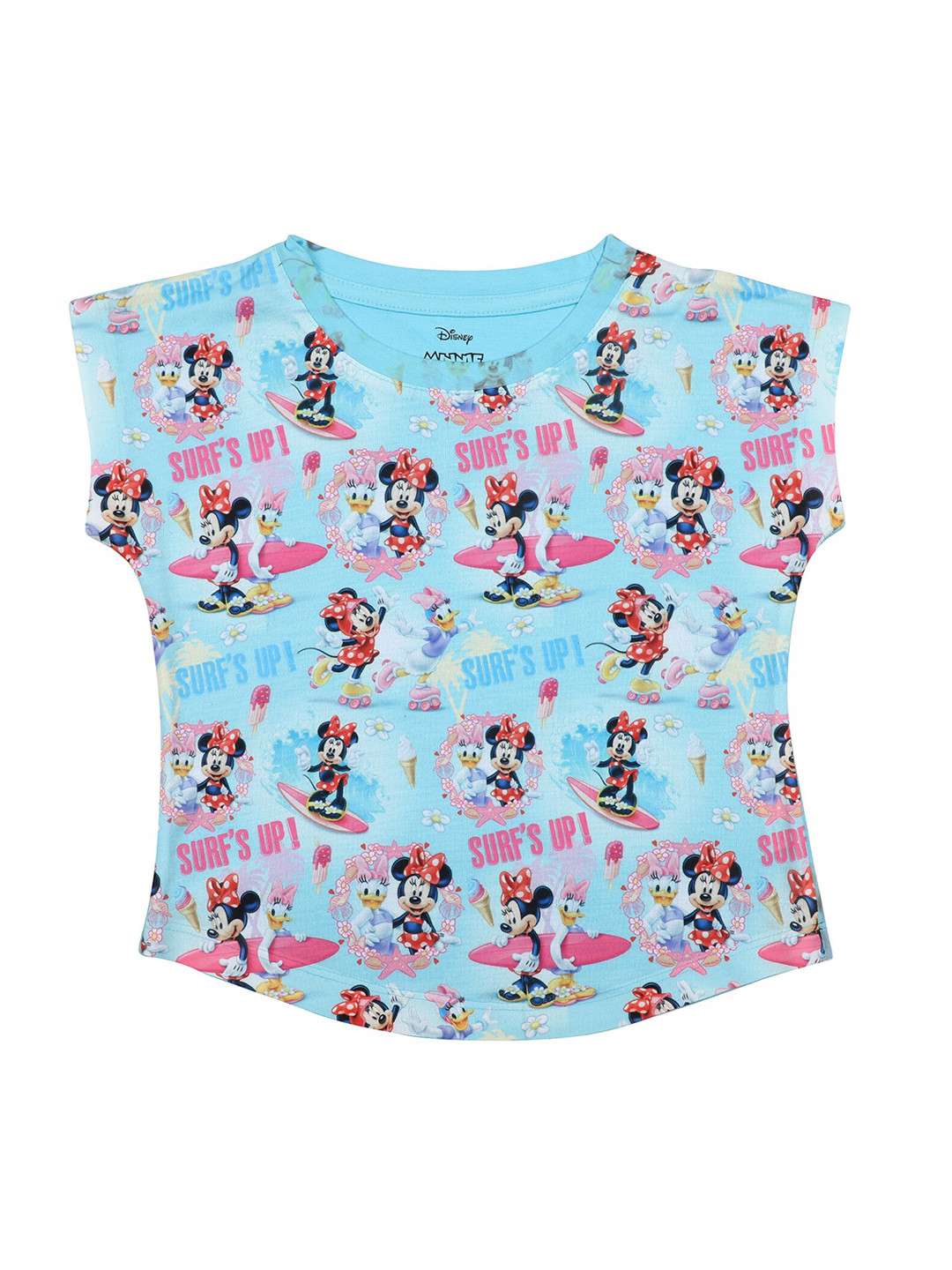 

Disney by Wear Your Mind Girls Blue Printed Top