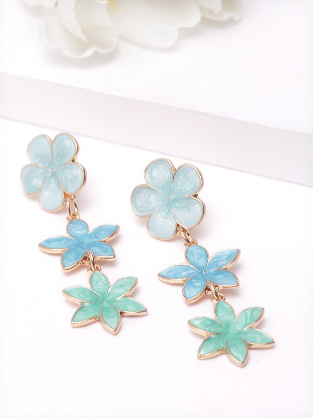 

AVANT-GARDE PARIS Blue Contemporary Drop Earrings