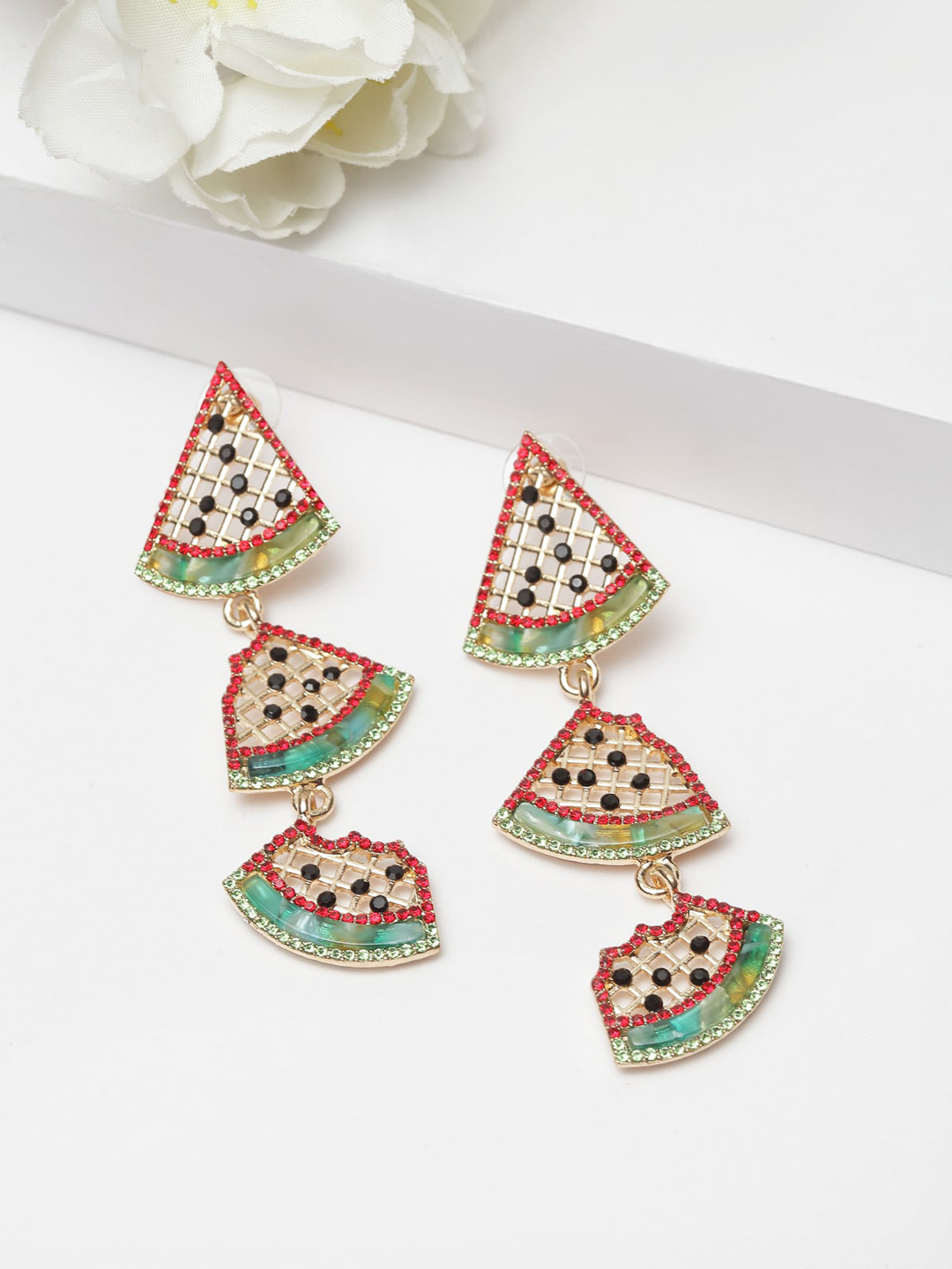 

AVANT-GARDE PARIS Multicoloured Contemporary Drop Earrings, Multi