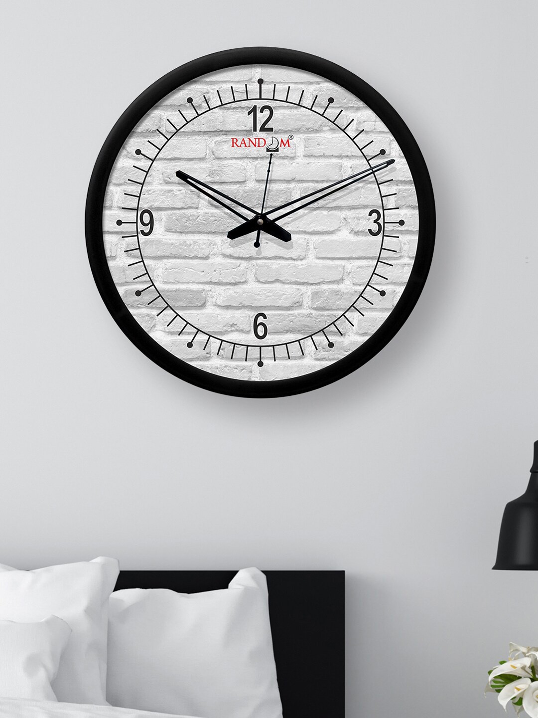 

RANDOM Black & White Printed 30.48 cm Dial Analogue Wall Clock