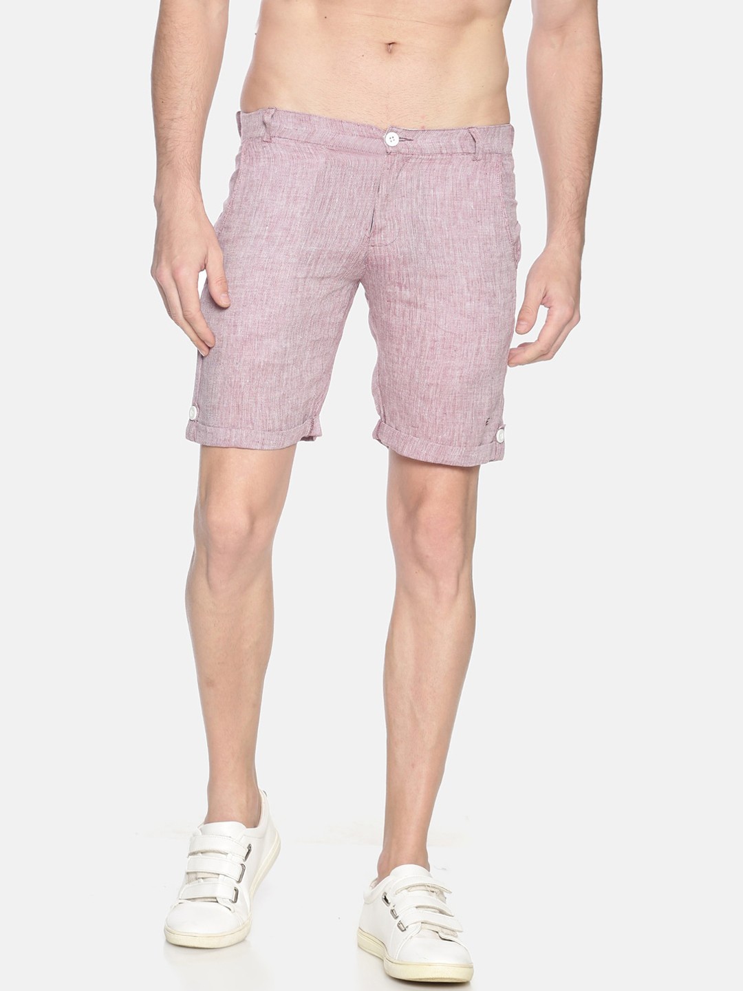 

Ecentric Men Maroon Solid Eco-Friendly Hemp Slim Fit Regular Sustainable Shorts