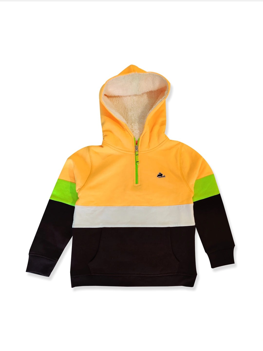 

Cherry Crumble Boys Multicoloured Colourblocked Hooded Sweatshirt, Multi