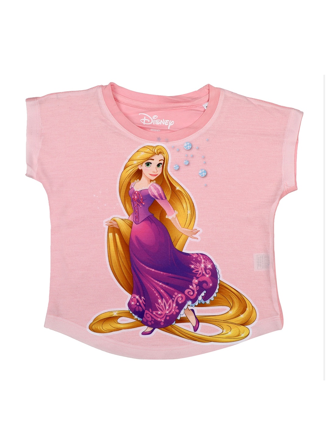 

Disney by Wear Your Mind Girls Pink & Purple Rapunzel Printed Top