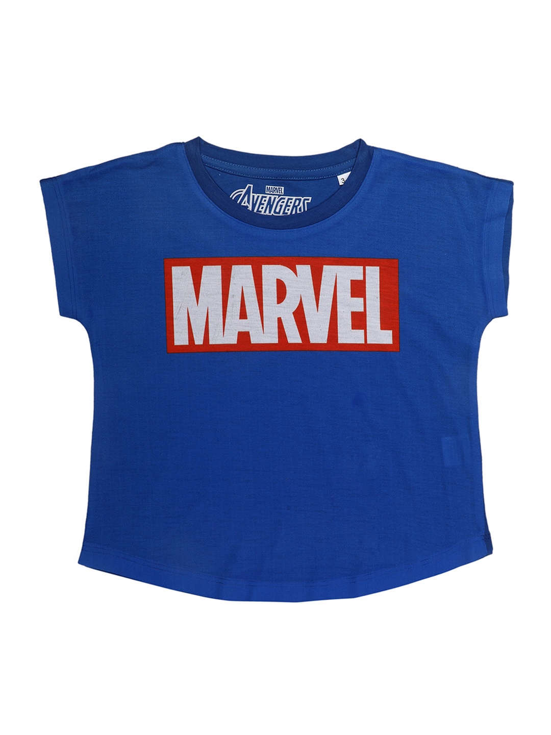 

Marvel by Wear Your Mind Girls Blue & Red Printed Top