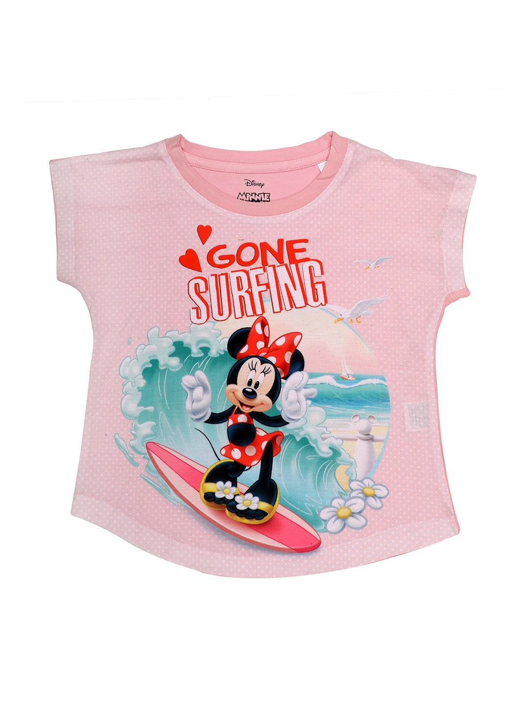 

Disney by Wear Your Mind Girls Pink Printed Top
