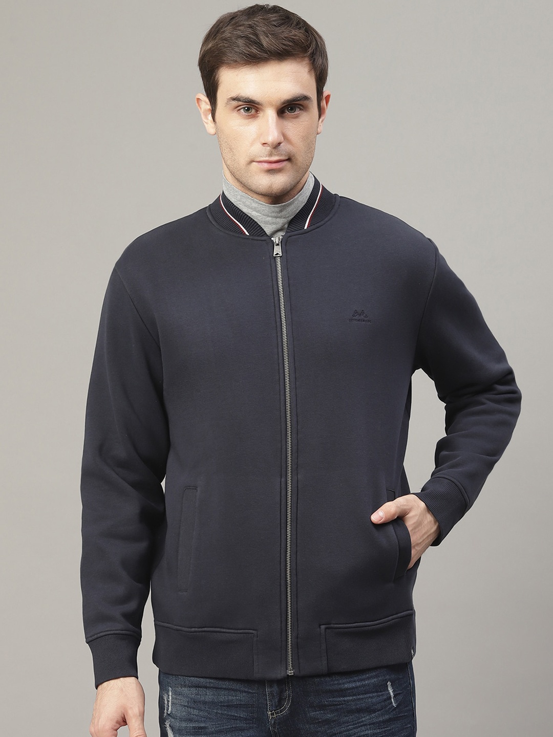 

LINDBERGH Men Blue Solid Cardigan, Navy blue