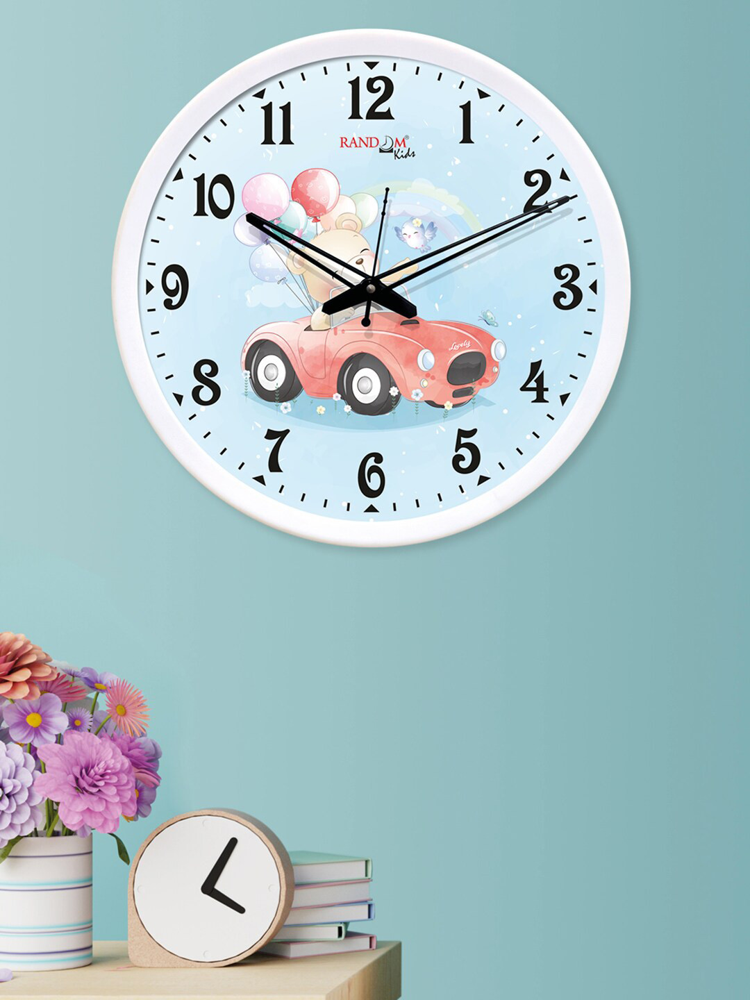 

RANDOM White Round Printed Digital Wall Clock