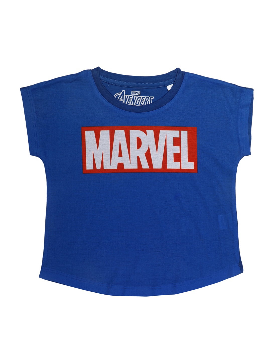 

Marvel by Wear Your Mind Girls Blue Printed Top