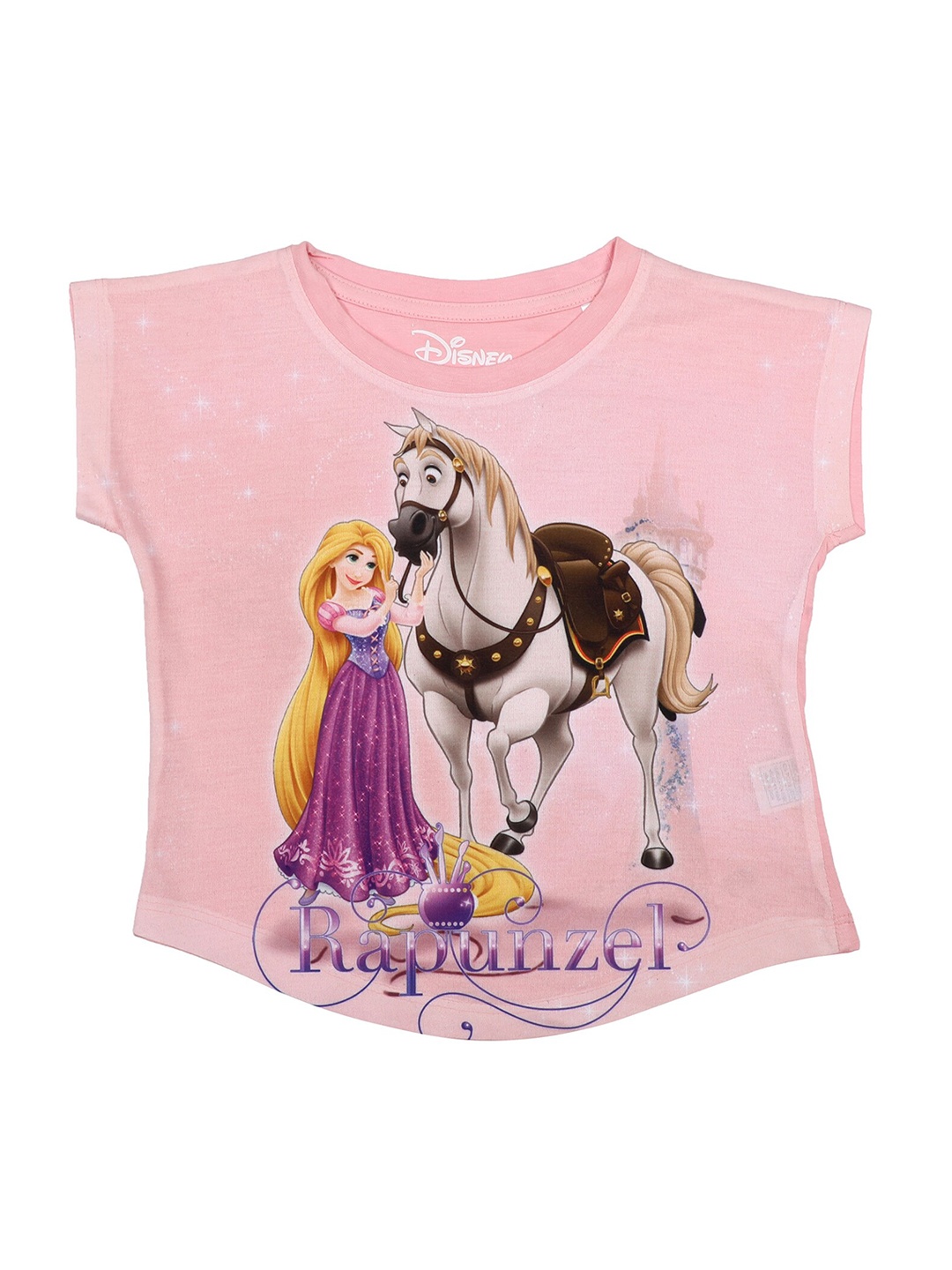 

Disney Princess by Wear Your Mind Girls Pink Princess Printed Top