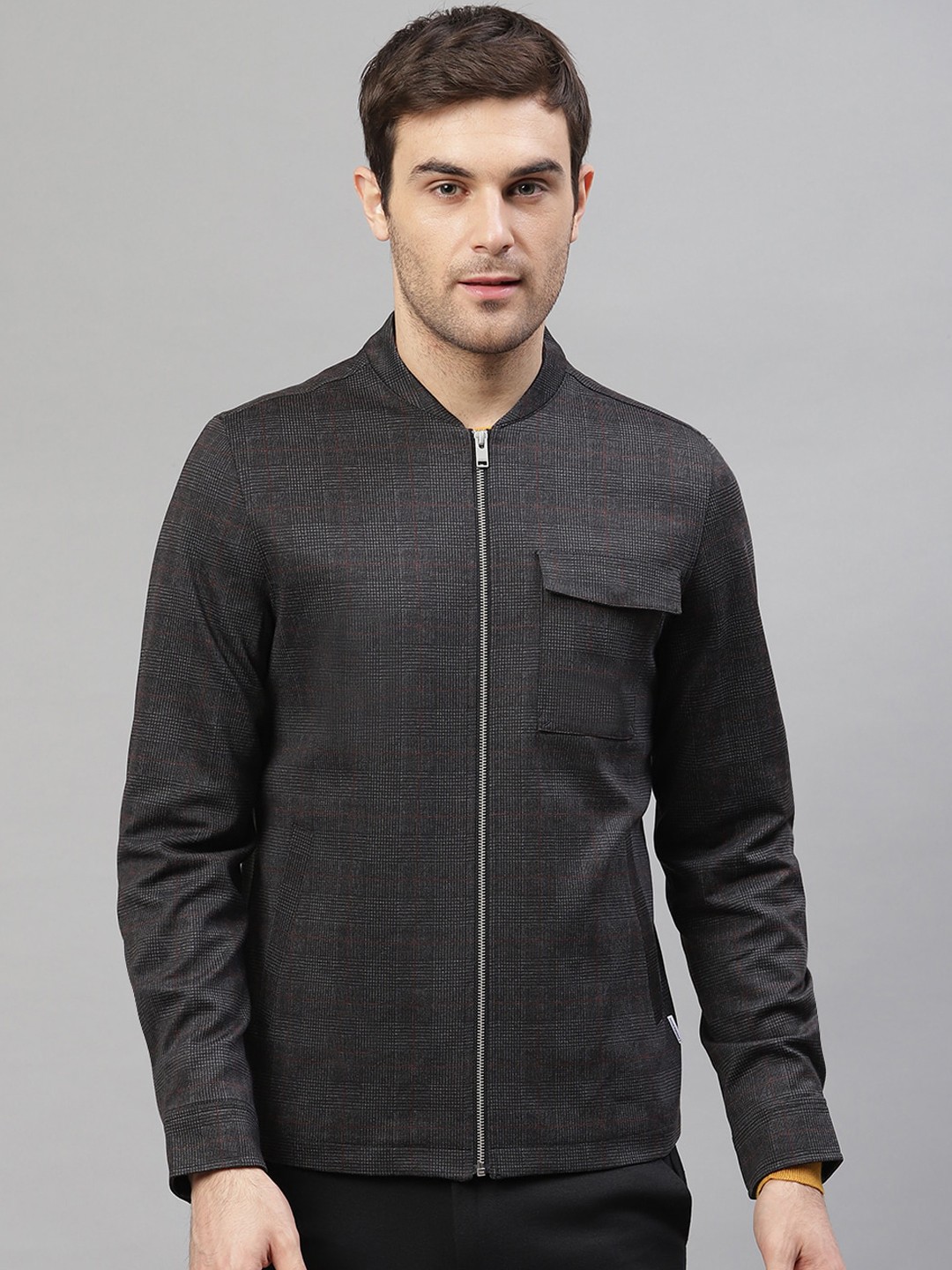 

LINDBERGH Men Grey Solid Sweatshirt