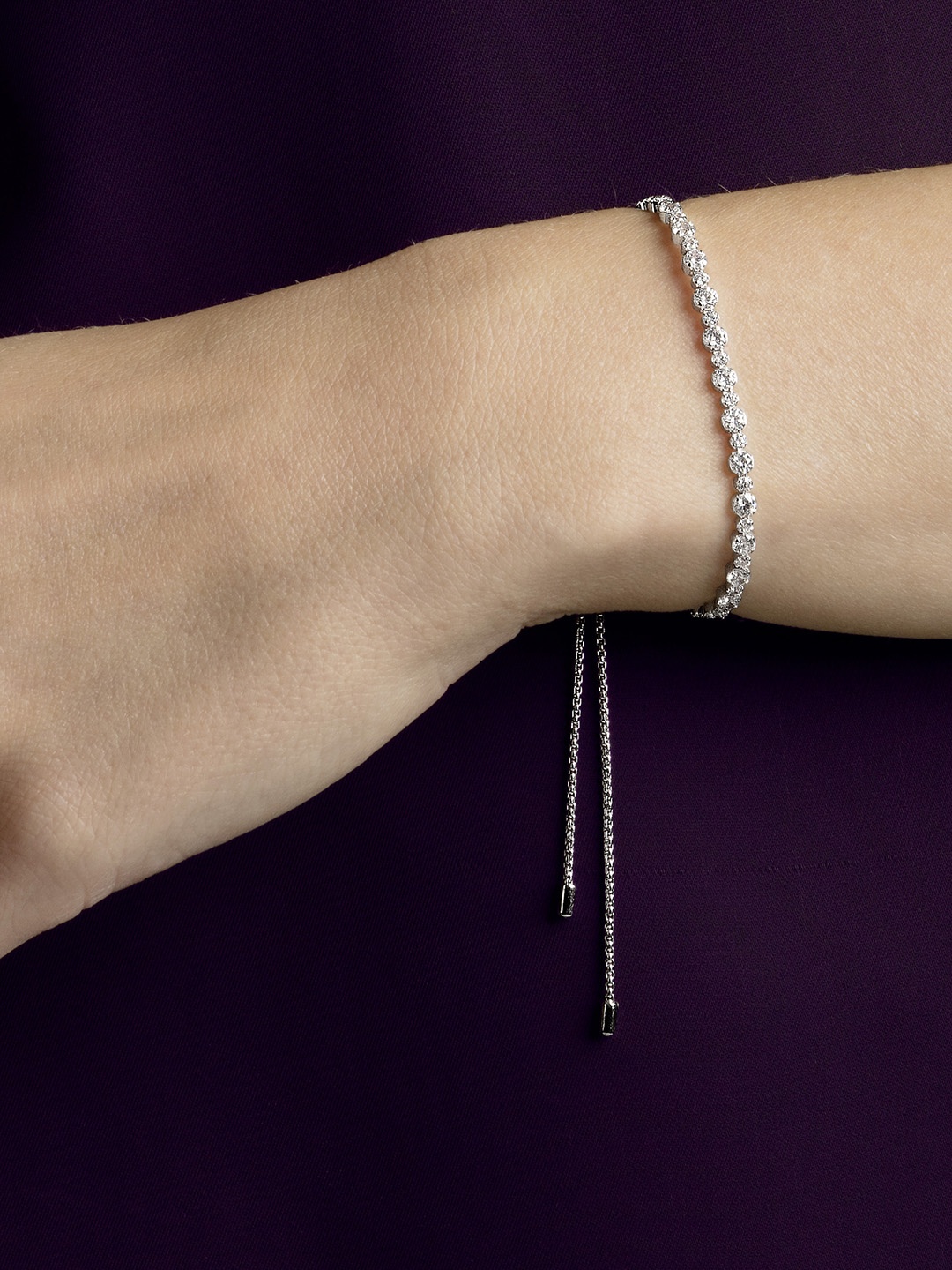 

SWAROVSKI SUBTLE BRACELET TRILOGY CZWH RHS M, Silver