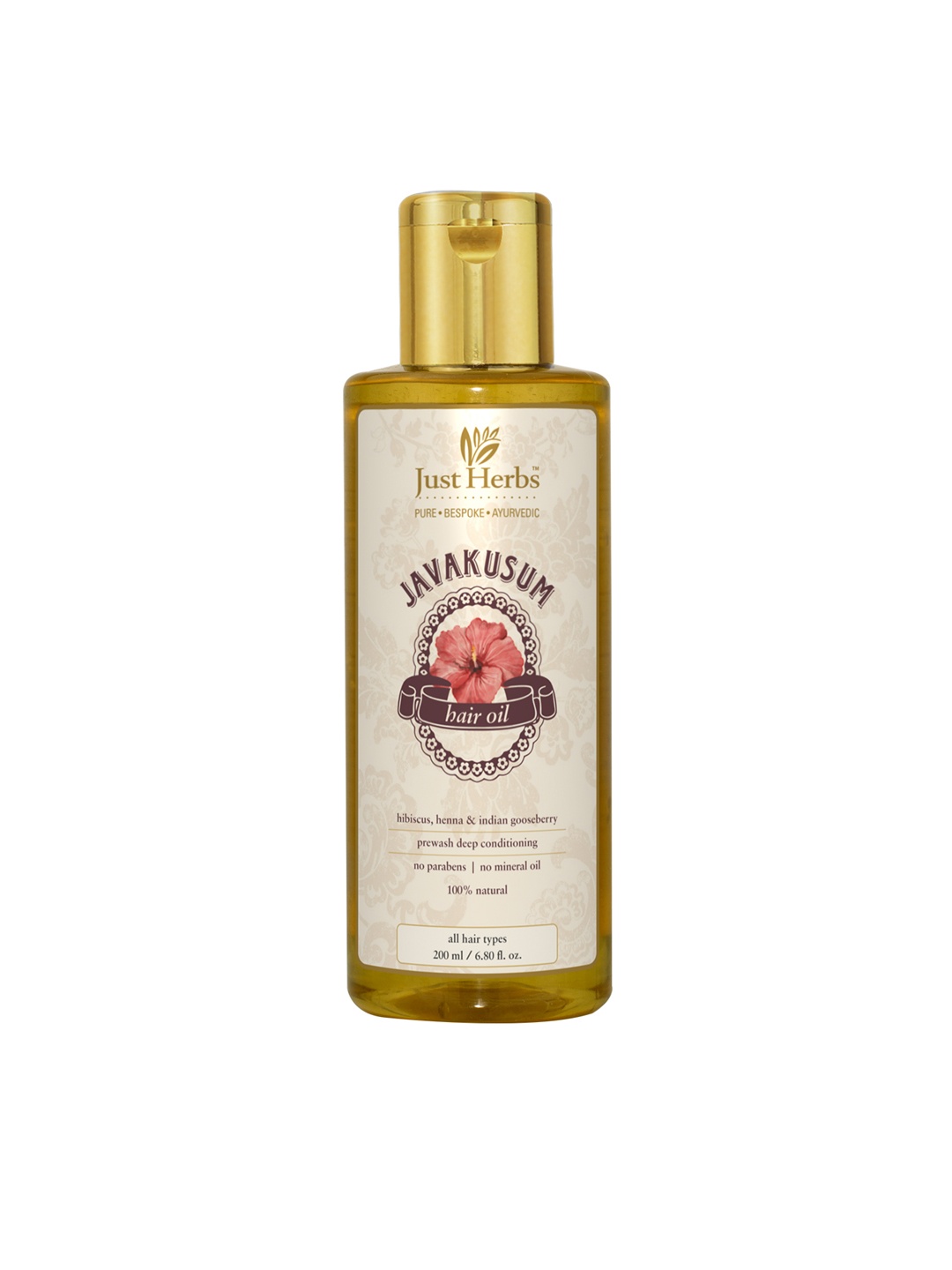 

Just Herbs Javakusum Anti Dandruff & Hairfall Control Hair Oil - 200 ml, Brown