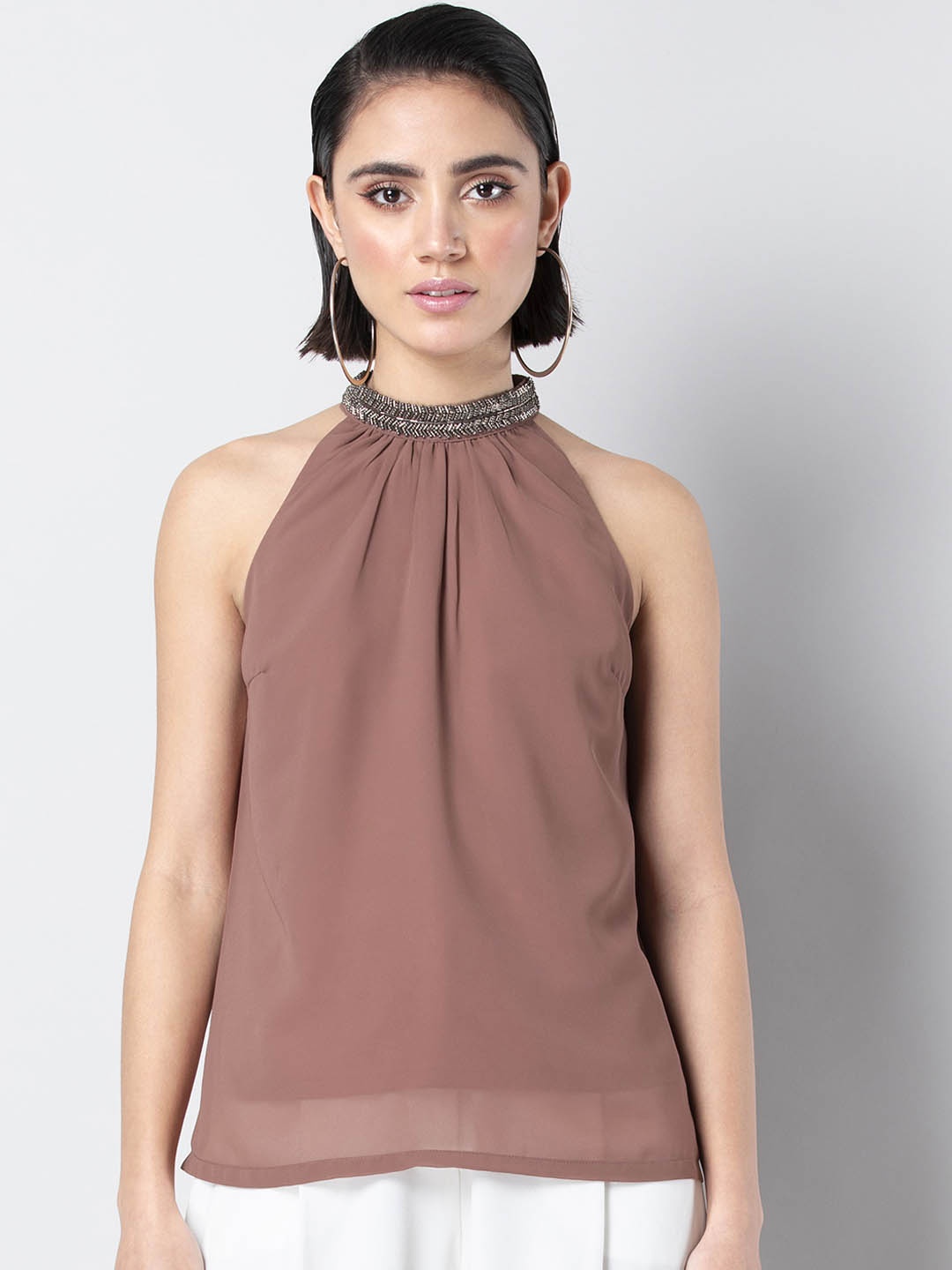 

FabAlley Women Pink Embellished Top