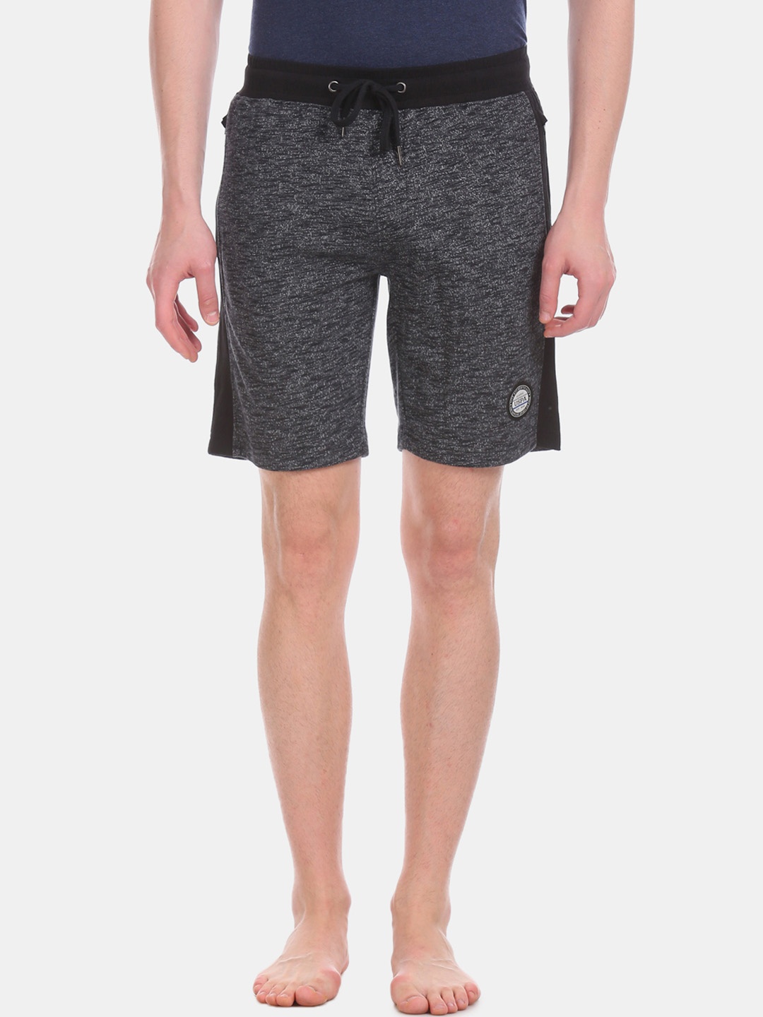 

U.S. Polo Assn. Men Grey Solid Lounge Shorts I679-002-PL