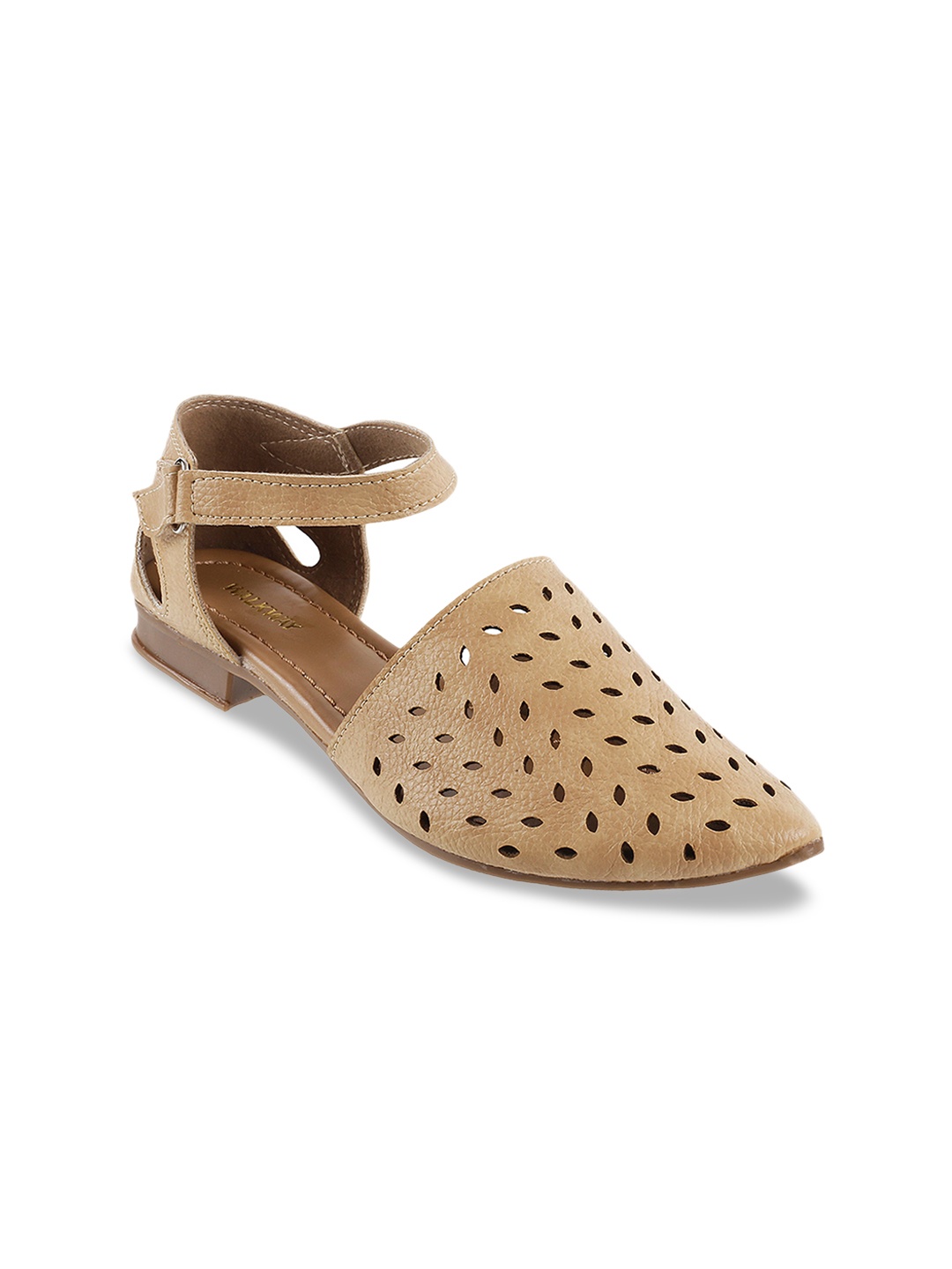 

WALKWAY by Metro Women Beige Solid Ballerinas