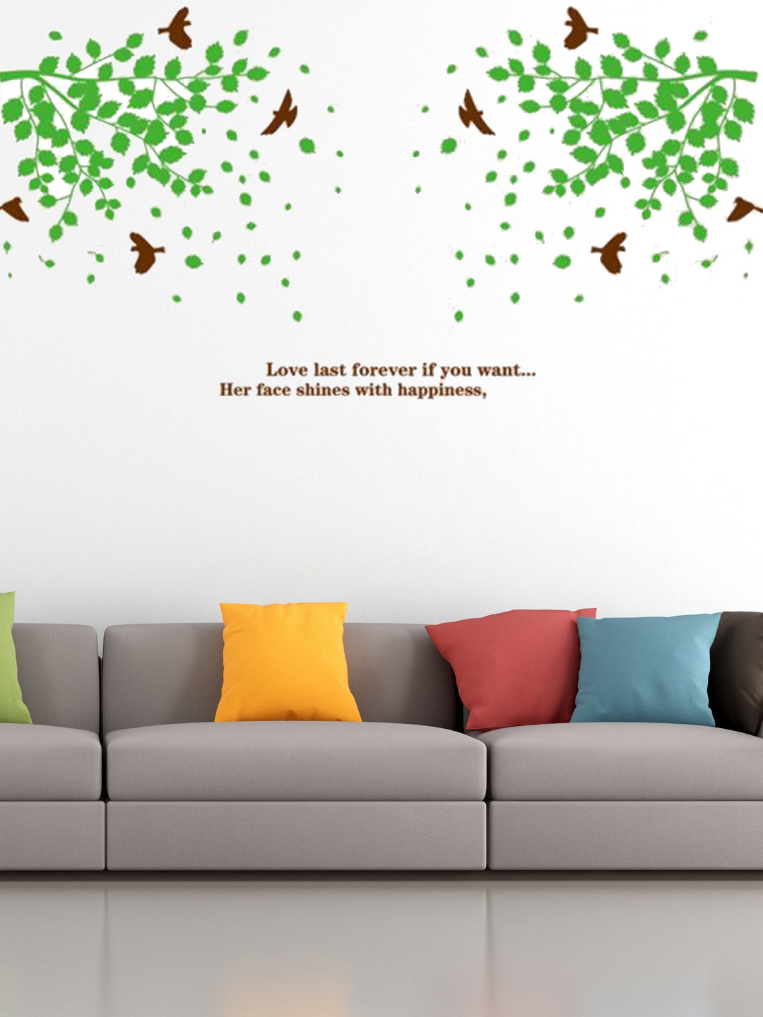 

Cortina Green & Brown Wall Sticker
