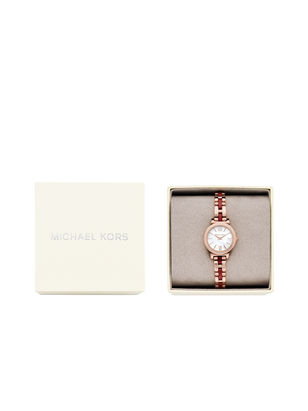 

Michael Kors Women White Sofie Two Tone Analogue Watch MK4521