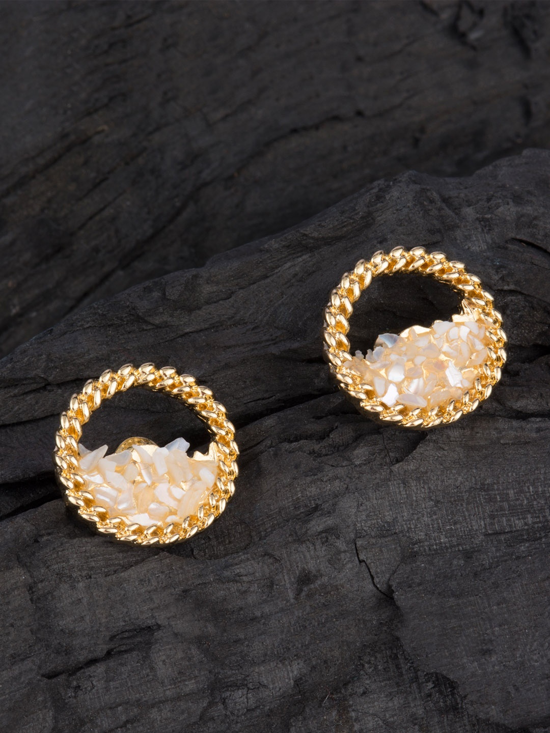 

E2O Gold-Plated Circular Studs
