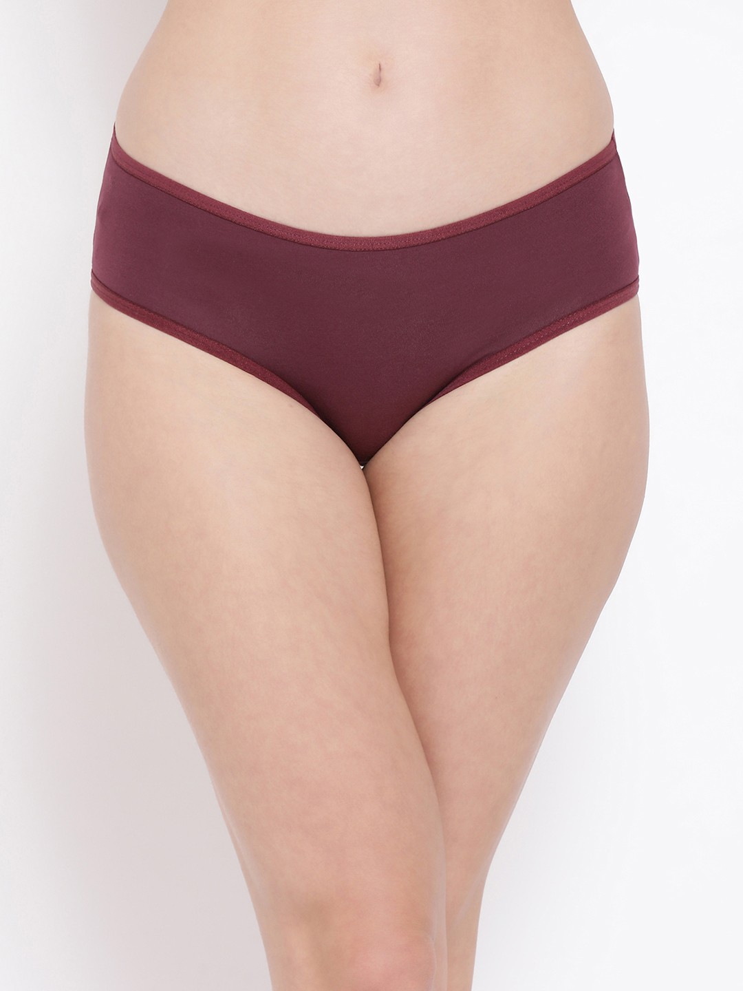 

Clovia Women Burgundy Printed Hipster Briefs PN3393P15