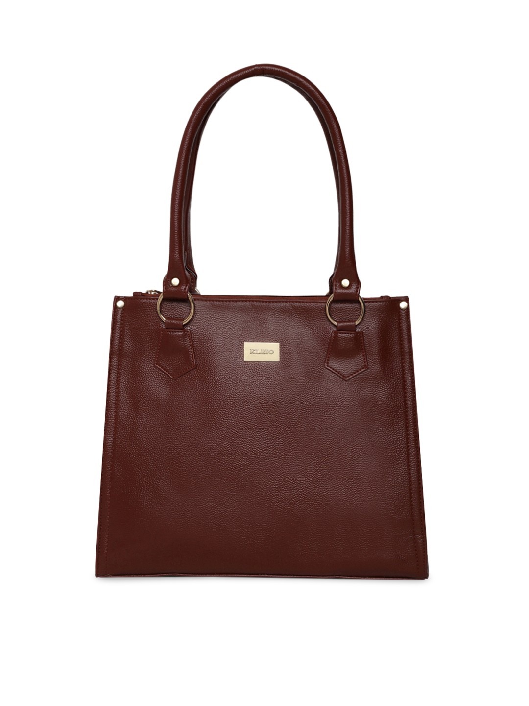 

KLEIO Brown Solid Handheld Bag
